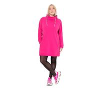 Ulla Popken Sweatkleid, Stehkragen, Langarm, Taschen Vestido Informal, Rosa Magentapink, 48-50 para Mujer