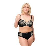 Ulla Popken Wire-Bra, Embroidery 832799 Sujetador, Negro, 105D Mujeres