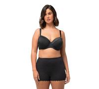 Ulla Popken Wire-Bra, Softcup, Satin Sujetador, Negro, 110B para Mujer