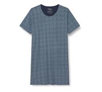 Ulla Popken Women's Bigshirt, Stroke Nightgown Azul Nocturno, 54