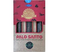 ULLAS Incienso Orgánico - Fragancia Palo Santo - Varillas de Incienso Hechas a Mano - 100% Natural - 25g x 12 = 300g