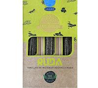 ULLAS Incienso Orgánico - Fragancia Ruda - Varillas de Incienso Hechas a Mano - 100% Natural - 25g x 12 = 300g