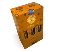 ULLAS Incienso Orgánico - NARANJA - 25g x 12 = 300g Caja completa hecho en india se sirven 12 cajitas de 25 gramos