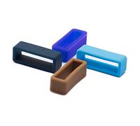 ULLCHRO 8 Pcs la Correa de Goma de Retención Reparaciones del Anillo del lazo Guardián de la hebilla 20 Colors - 12, 14, 16, 17, 18, 19, 20, 22, 24, 26 mm (22mm, Color B)