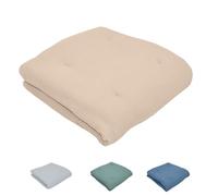 ULLENBOOM ® Manta de Gateo 120x120 cm Acolchada en Beige (Made in EU) - Manta de Gateo para el bebé con 100% algodón ÖkoTex, Manta para el bebé y como Alfombra de Juego