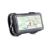 Ullermoto Soporte para teléfono móvil de Motocicleta para Manillar de Mudo y Puente de Horquilla, Funda Impermeable para Smartphone, Talla L, navegadores y Motos superdeportistas