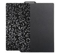 Ulluthu Placa de Impresión Doble Cara PEO Diamante/Pet Carbono para Bambu Lab X1 X1C P1P P1S A1, 257x257mm - Placa Flexible de Acero para Muelles, Sin Base Magnética, Texturizada y Lisa