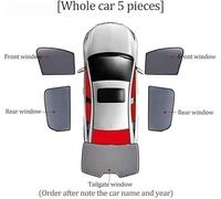 ULMANI Parasol de Coche para Peugeot 207 2006-2012,Protección UV Magnético Parasoles Coche Accesorios,D/5pcs