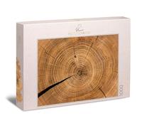 Ulmer Puzzleschmiede - Crónica de madera - Puzzle imposible con 1000 piezas - los anillos anuales en el árbol como rompecabezas imposible de la naturaleza - Calidad Made in Germany