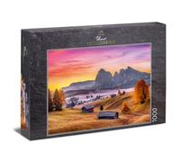Ulmer Puzzleschmiede - Puzzle Alpe di Siusi: Puzzle de 1000 Piezas - Motivo Alpino con el Alpe di Siusi en los Dolomitas, Tirol del Sur, Italia