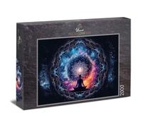 Ulmer Puzzleschmiede - Puzzle "Chakra" - Puzzle intensivo de 2000 piezas para adultos - Diseño meditativo con símbolo de mandala, energía del universo