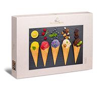 Ulmer Puzzleschmiede - Puzzle Colores fríos: Puzzle de 1000 Piezas - Colorido Cono de Helado fotografía Moderna con Grandes Colores para un Rompecabezas