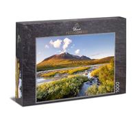 Ulmer Puzzleschmiede - Puzzle de 1000 piezas "Parque Nacional Sarek" - desierto nórdico, tundra otoñal y gran panorama en el parque nacional de Suecia - con calidad de puzzle de calidad fabricado en