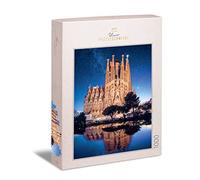 Ulmer Puzzleschmiede - Puzzle de Barcelona Basílica de la Sagrada Familia - Impresionante Rompecabezas de 1000 Piezas fotografiados - Puntos emblemáticos de Barcelona, Cataluña, España