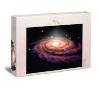 Ulmer Puzzleschmiede - Puzzle Galaxia - Puzzle de 1000 Piezas en el Espacio y el Universo - Espectacular Galaxia en Espiral como ilustración 3D - Andromeda, astronomía, Galaxy, Deep Space