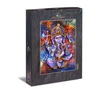 Ulmer Puzzleschmiede - Puzzle Ganesha: Puzzle de 1000 Piezas - El Popular Dios hindú como Cuadro de Colores