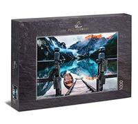 Ulmer Puzzleschmiede - Puzzle Lago Braies - Puzzle de 1000 Piezas - El Lago Braies por la Tarde, Frente al Seekofel en Las Dolomitas, Tirol del Sur