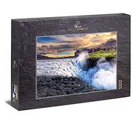 Ulmer Puzzleschmiede - Puzzle Las Aguas Salvajes de Islandia: Puzzle de 1000 Piezas - La Impresionante Cascada de Dettifoss en Islandia
