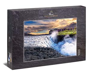 Ulmer Puzzleschmiede - Puzzle Las Aguas Salvajes de Islandia: Puzzle de 1000 Piezas - La Impresionante Cascada de Dettifoss en Islandia