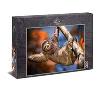 Ulmer Puzzleschmiede - Puzzle Pereza: Puzzle de 1000 Piezas - Un Perezoso Relajado en el árbol: un Original Motivo Animal