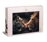 Ulmer Puzzleschmiede - Puzzle 'Rumble in The Jungle' - Rompecabezas moderno de animales de 2000 piezas para adultos