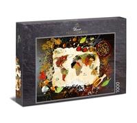 Ulmer Puzzleschmiede - Puzzle Taste The World: Puzzle de 1000 Piezas - Mapa Mundial de Las Especias de Colores, la Pimienta y la Sal - fotografía Original de Alimentos