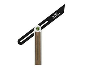 Ulmia 504-330 Alu-Line - Escuadra de precisión (rieles de acero móviles; bloqueo de cualquier posición angular mediante tuerca de mariposa y arandela de apoyo especial, 330 mm, 0,43 kg)