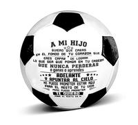 Uloveido A Mi Hijo balones de fútbol - To My Son Football Size 5 Match Training Soccer Ball Spanish Language Y594 (A Mi Hijo)
