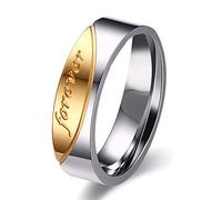 Uloveido Acero Inoxidable Su Compromiso Alianza de Boda Anillo Encanto Encanto para Siempre Anillos de Aniversario para Hombres CR058 (Hombres, Tamaño 26)