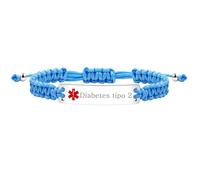 Uloveido talla azul claro diabetes tipo 2 pulsera de reconocimiento médico femenino y3944