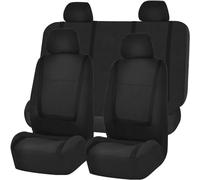 ULPro Coche Fundas De Asiento para Mi-tsubishi L200 2006-2021, Juego Completo Banco Delantero Trasero Ajuste Funda Lavable Protector Interior Accesori,B/Black