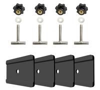 ULROAD Tornillos para fijación de carga en la guía + arco guía compatible con VW T5 T6 Multivan Transporter California Perfil de guías, por ejemplo, Multiflexboard o muebles Perfil de guías Accesorios
