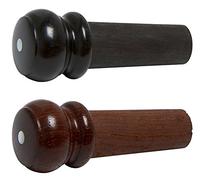 Ulsa Botón final de graves para contrabajo de ébano, con tono nacarado