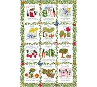 Ulster Weavers 2 paños de Cocina de algodón, 29 x 48 cm, diseño de Calendario de jardineros, Multicolor, 29 x 18,9 cm