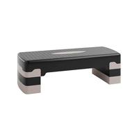 Ultasport Step de Aeróbic I Steps Fitness I Antideslizante, Ajustable en 3 Alturas I Stepper para Ejercicio en Casa, Stepboard, Stepbench 68 x 28 cm, Gris