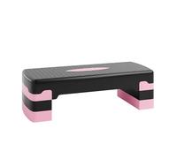 Ultasport Step de Aeróbic I Steps Fitness I Antideslizante, Ajustable en 3 Alturas I Stepper para Ejercicio en Casa, Stepboard, Stepbench 68 x 28 cm, Rosa