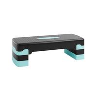 Ultasport Step de Aeróbic I Steps Fitness I Antideslizante, Ajustable en 3 Alturas I Stepper para Ejercicio en Casa, Stepboard, Stepbench 68 x 28 cm, Azul