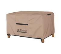 ULTCOVER Cubierta de mesa de café para patio, rectangular, impermeable, para mesa auxiliar pequeña, 48 pulgadas de largo x 26 pulgadas de ancho x 18 pulgadas de alto