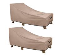 ULTCOVER Funda Impermeable para Silla de salón de Patio, Resistente al Agua, Paquete de 2 Fundas para tumbonas, 76 Pulgadas de Largo x 32 Pulgadas de Ancho x 32 Pulgadas de Alto