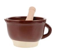 ULTECHNOVO 1 Juego Conjunto de y de Cerámica con Pestle para y Especias Herramienta Manual de Trituración y Molienda