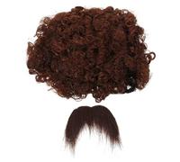 ULTECHNOVO 1 Juego Peluca y Bigote de Pirata para Disfraz de Halloween Accesorios de Cosplay para Fiestas Temáticas Peluca de Pirata y Barba Falsa Realista