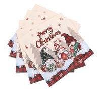 ULTECHNOVO 1 Juego Servilletas Desechables Cuadros Decoración Festiva Para Fiestas Y Reuniones Absorbentes Y Amigables Para Celebraciones Navideñas 20 Piezas