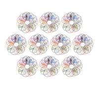 ULTECHNOVO 10 Juegos de Círculos de Fracciones de 8 Cm, Materiales Didácticos para Aprendizaje de Matemáticas, Accesorios de Fracciones para Preescolar y Primaria, Recursos Educativos