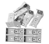 ULTECHNOVO 10 Piezas Código De Instalación De Cortinas Soporte para Riel De Cortina De Acero Inoxidable Herrajes De Montaje para Persianas Verticales y Enrollables para Riel De Recto y Curvo