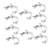 ULTECHNOVO 10 Piezas De Abrazaderas De Armazón Para Luces De Escenario Ganchos De Iluminación Plateados Soporte De Abrazadera Para Cabeza Móvil Multipropósito Compatibles Truss y Focos Dj