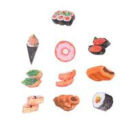 ULTECHNOVO 10 Piezas Imanes Decorativos para Frigorífico con Diseño de Comida Magnéticos Seguros y Duraderos para Cocina Oficina y Pizarra Magnética