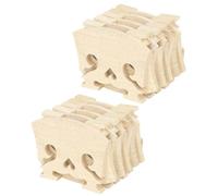 ULTECHNOVO 10 piezas Puente de Violín de Arce Macizo Forma de Corazón de Accesorio de Madera Duradero para Reemplazo y Mantenimiento Diseño Clásico Estilo Barroco para Sonido y Volumen