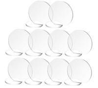 ULTECHNOVO 10 piezas Señal Acrílica Transparente para Mesa Números DIY para Bodas y Fiestas Reutilizable Fácil de Pintar y Limpiar para Centros de Mesa y Reservas