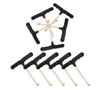 ULTECHNOVO 10 Tensores de Cordones para Patines de Hockey, Herramientas Portátiles para Apretar Cordones de Zapatos, Tiradores Duraderos Mango Ergonómico, Kit de 10 Piezas para Uso Deportivo