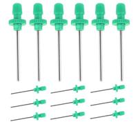 ULTECHNOVO 100 Agujas para Bomba de Aire Multifunción, Acero Inoxidable Verde, Portátiles y Compatibles para Inflador de Balones de Baloncesto y Bicicleta, Accesorio Deportivo de Inflado